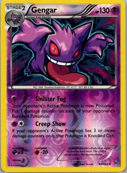 Gengar 60/162 Holo Rare BREAKthrough Pokemon Reverse Holo Near Mint - Image 1