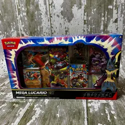 Pokemon TCG Mega Lucario ex Premium Figure Collection Box Factory Sealed - Image 1