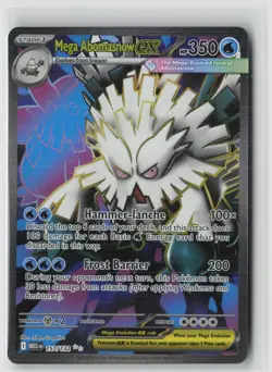 Mega Abomasnow ex 157/132 Ultra Rare Mega Evolution Pokemon Holo Near Mint - Image 1