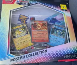 Pokemon TCG Prismatic Evolutions Poster Collection – Brand New Factory Sealed - Image 1
