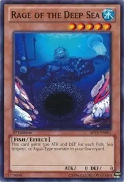 1x Rage of the Deep Sea - Unlimited NM Eng YuGiOh - Abyss Rising - Image 1