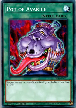 Pot of Avarice SR10-EN031 Structure Deck: Yu-Gi-Oh 1st Edition LP - Image 1