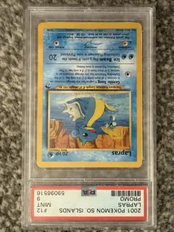 Lapras 12/18 Southern Islands Promo 2001 Pokemon Card PSA 9 - Image 1
