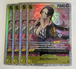 4x Full Play Set Boa Hancock PRB02-017 One Piece TCG English OPTCG - Image 1