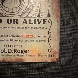 Gol.D.Roger Wanted OP09-118 SP SEC Alt Art Holo Emperors New World English - Image 4