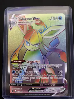 Pokemon TCG Glaceon VMAX 208/203 Evolving Skies Holo Secret Rare NM Condition - Image 1