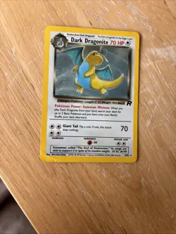 Pokemon Dark Dragonite Holo Card Team Rocket - Image 3