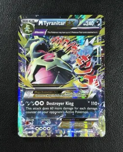 M Tyranitar EX 43/98 XY Ancient Origins Holo Pokemon TCG English - MP - Image 1
