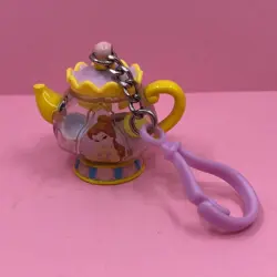 Rare Disney Beauty & The Beast Mrs Potts Chip Miniature Tiny Tea Set Keychain - Image 3