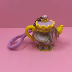 Rare Disney Beauty & The Beast Mrs Potts Chip Miniature Tiny Tea Set Keychain - Image 4
