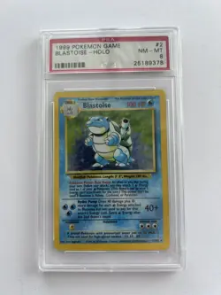 1999 Pokemon Base Set Blastoise Holo PSA 8 NM-MT #2 WOTC - Image 1
