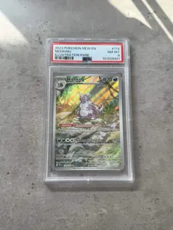 PSA 8 Nidoking Illustration Rare #174 2023 Pokemon Mew En 151 - Image 1