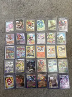 Pokemon TCG EX Card Bundle 30 Mixed Cards From Various Sets, Sleeved - Image 1