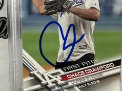 CHACE CRAWFORD BOYS SIGNED AUTOGRAPHED TOPPS FIRST PITCH CARD PSA DNA THE DEEP - Image 2