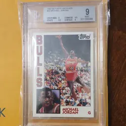 Topps 1992-93 Archives Michael Jordan #52 Chicago Bulls BGS Graded Card - Image 1