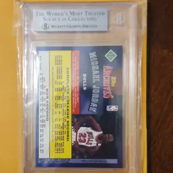 Topps 1992-93 Archives Michael Jordan #52 Chicago Bulls BGS Graded Card - Image 2