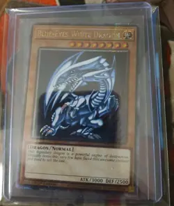 QCR Blue-Eyes White Dragon Quarter Century Secret Rare Yugioh NM TCG MP24-EN001 - Image 1