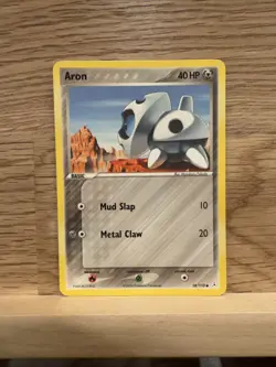 Pokemon TCG Aron EX Holon Phantoms 58 Regular Common NM - Image 1
