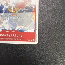 Monkey D. Luffy P-001 Super Pre Release Participant NM - Image 4