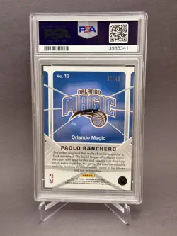 PSA 10 Paolo Banchero #/49 Pink Flood Atomic Initials 2024 Obsidian Basketball - Image 2