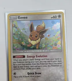 Pokemon Card - Eevee 101a/149 Common Holo Sun & Moon shiny 2018 Pokemon NM ++++ - Image 3