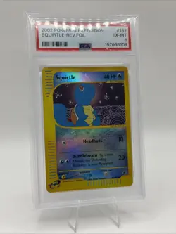 Squirtle - Reverse Holo - Expedition - POKEMON - 132/165 - 2002 - PSA 6 CLEAN 🔥 - Image 1