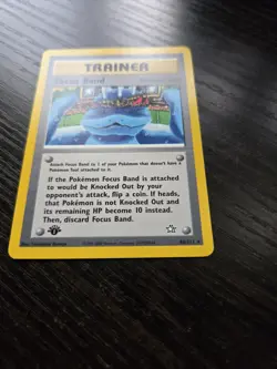 Pokemon Focus Band Trainer 1st Edition 2000 Neo Genesis 86/111 Mint - Image 4
