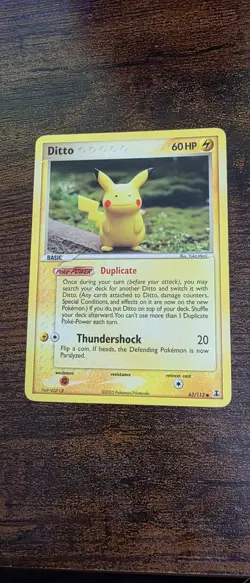 Ditto 63/113 Common Delta Species Pokemon Lightly Played - Image 1