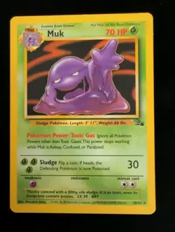Muk 28/62 Rare Pokemon TCG: Fossil Set 1999 WOTC - Image 2