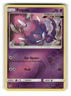 Poipole 107/214 Common Lost Thunder Pokemon Reverse Holo Near Mint - Image 1