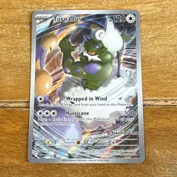 Pokemon TCG Tornadus SVP 210 White Flare ETB Promo Pokemon Center Stamped - Image 1