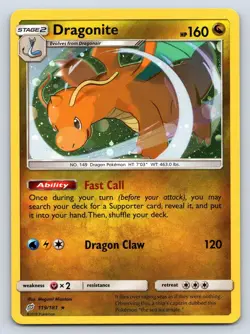DRAGONITE 119/181 COSMOS HOLO RARE TEAM UP POKEMON NM - Image 1