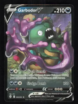 Garbodor V 100/203 Holo Evolving Skies Pokemon Near Mint - Image 1
