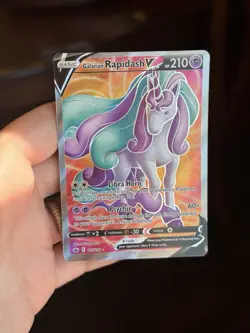 Pokemon TCG Galarian Rapidash V 167/198 Full Art Holo UR Chilling Reign NM - Image 2