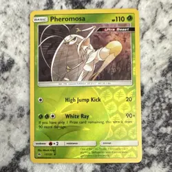 Pokemon TCG Pheromosa Ultra Beast Basic Reverse Holo Rare 11/131 EN 2018 - Image 1