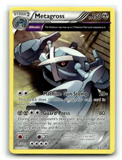 Metagross 50/98 Rare Ancient Origins Pokemon LP - Image 1