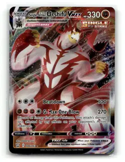 Single Strike Urshifu VMAX 086/163 Holo VMAX Rare Battle Styles Pokemon Holo MP - Image 1