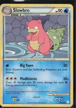Slowbro 52/123 Uncommon HeartGold & SoulSilver Pokemon Lightly Played - Image 1