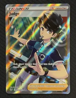 Pokemon Judge TG25/TG30 Ultra Rare Silver Tempest Trainer Gallery Full Art NM - Image 1