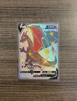 Pokemon Charizard V Secret Rare Full Art Holo Champions Path 79/73 Card LP - Image 1