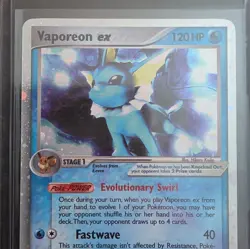 The Pokemon Company Vaporeon ex Delta Species 110/113 Holo EX English 120 HP - Image 1