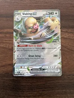 Pokemon Slaking ex 147/191 Sv08 Surging Sparks Double Rare Holo Full Art NM - Image 1