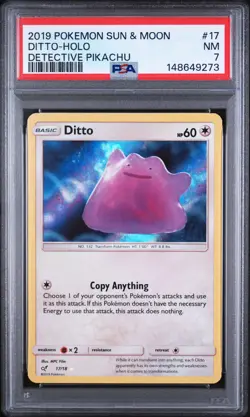 Ditto - Pokemon Detective Pikachu #17 PSA 7.0 - Image 1