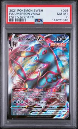 Umbreon VMAX - Pokemon Evolving Skies #95 PSA 8.0 - Image 1