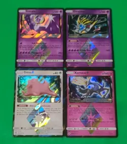 Rare Pokemon Lot of 4 Prism Star Cards Ditto, Giratina, Xerneas, Lunala NM Nice - Image 2