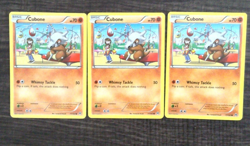2015 Pokemon Cubone 77/162 Common Non Holo BREAKthrough TCG Lot 3 - Image 1