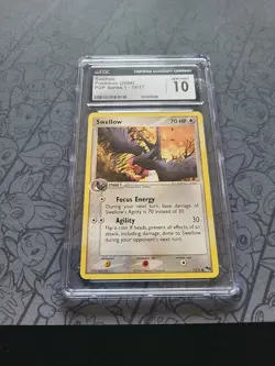 GEM MINT Pokemon: Swellow #15/17 Pop Series 1 Non-holo 2004 Vintage - CGC - D101 - Image 3