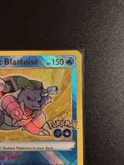 Pokemon TCG Radiant Blastoise Holo Card 018/078 Pokemon Go Rare, Near Mint/Mint - Image 4