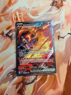 Team Rocket’s Moltres ex 229/182 S&V: Destined Rivals Pokemon Card - Image 1