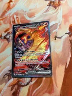 Team Rocket’s Moltres ex 229/182 S&V: Destined Rivals Pokemon Card - Image 2